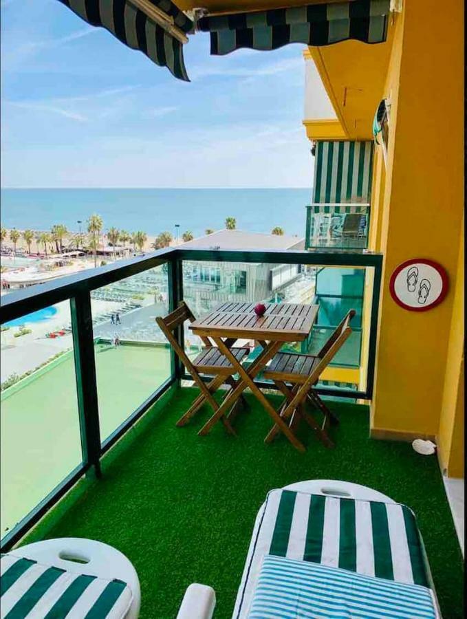 Apto. Lujo Primera Linea Playa Del Bajondillo 托雷莫利诺斯 外观 照片